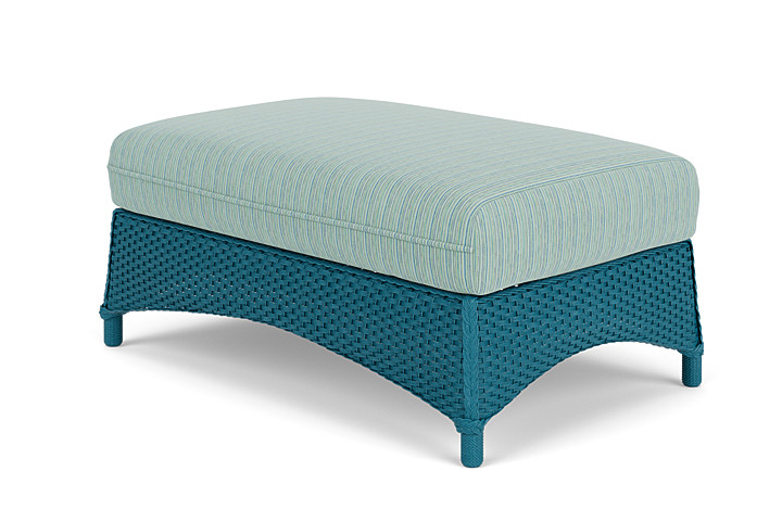 Lloyd Flanders™ Mandalay Large Ottoman - Peacock