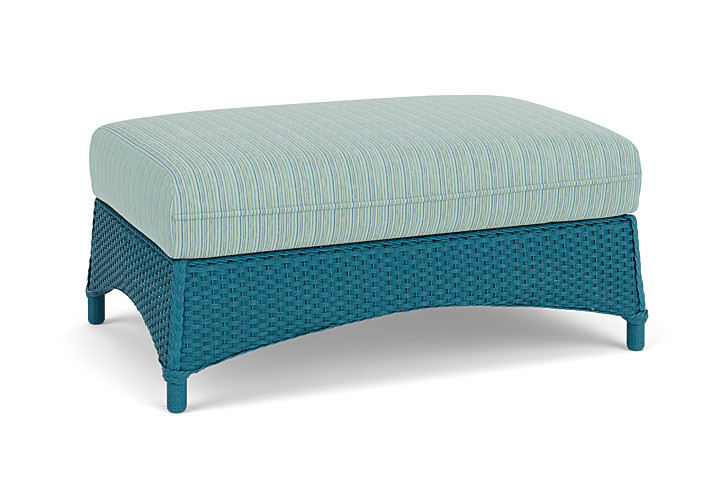 Lloyd Flanders™ Mandalay Large Ottoman - Peacock