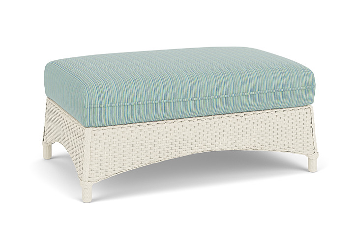 Lloyd Flanders™ Mandalay Large Ottoman - Ivory