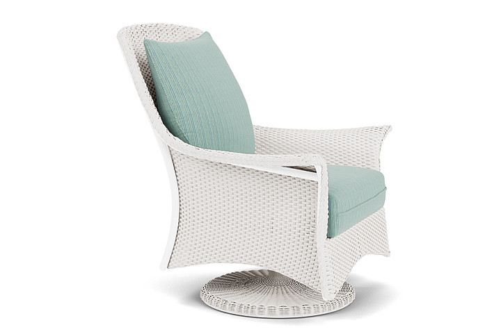 Lloyd Flanders™ Mandalay Swivel Rocker Lounge Chair - White