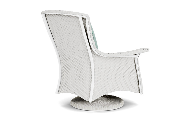 Lloyd Flanders™ Mandalay Swivel Rocker Lounge Chair - Matte White