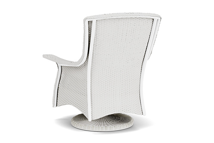 Lloyd Flanders™ Mandalay Swivel Rocker Lounge Chair - Matte White