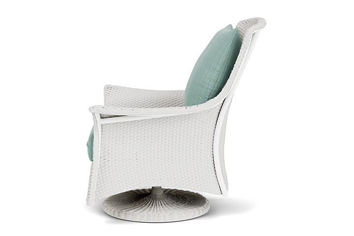 Lloyd Flanders™ Mandalay Swivel Rocker Lounge Chair - Matte White