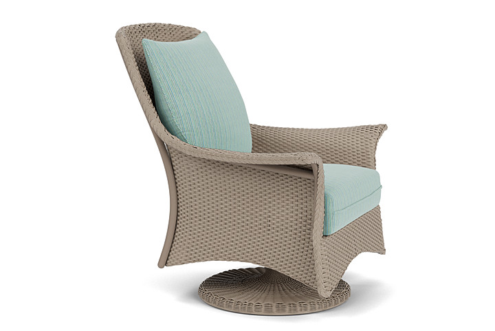 Lloyd Flanders™ Mandalay Swivel Rocker Lounge Chair - French Beige