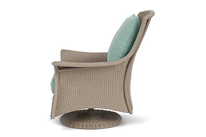 Lloyd Flanders™ Mandalay Swivel Rocker Lounge Chair - French Beige