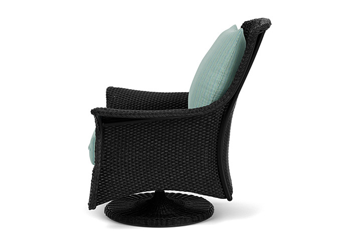 Lloyd Flanders™ Mandalay Swivel Rocker Lounge Chair - Ebony