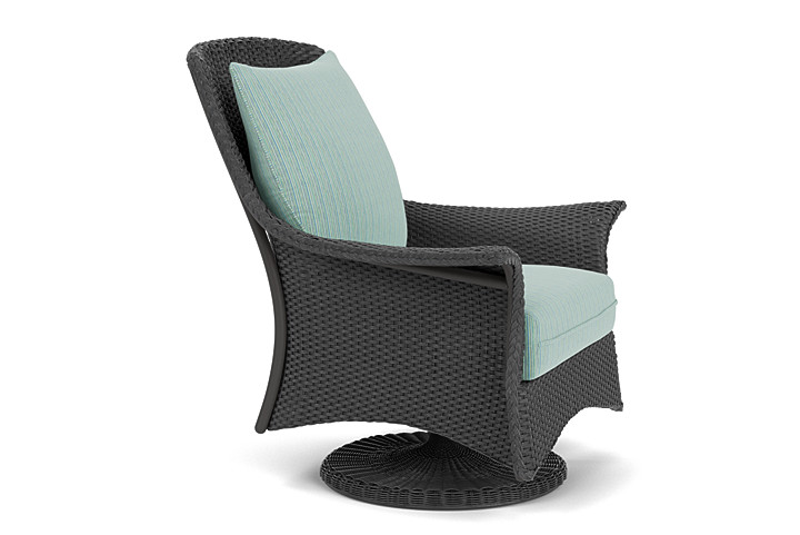 Lloyd Flanders™ Mandalay Swivel Rocker Lounge Chair - Charcoal