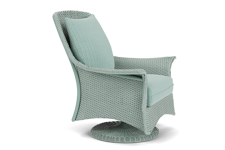 Lloyd Flanders™ Mandalay Swivel Rocker Lounge Chair - Sea Glass