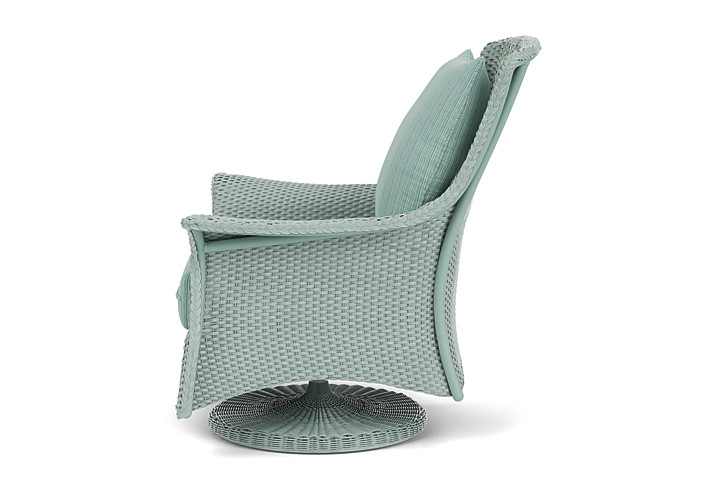 Lloyd Flanders™ Mandalay Swivel Rocker Lounge Chair - Sea Glass