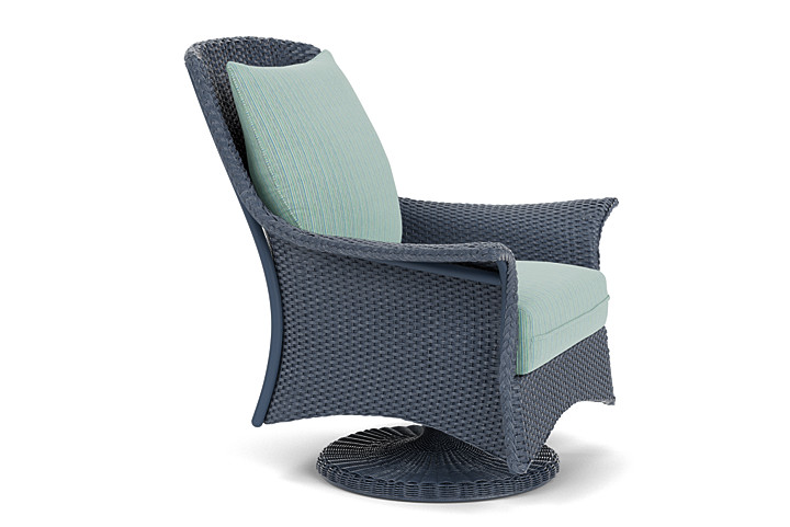 Lloyd Flanders™ Mandalay Swivel Rocker Lounge Chair - Denim Blue