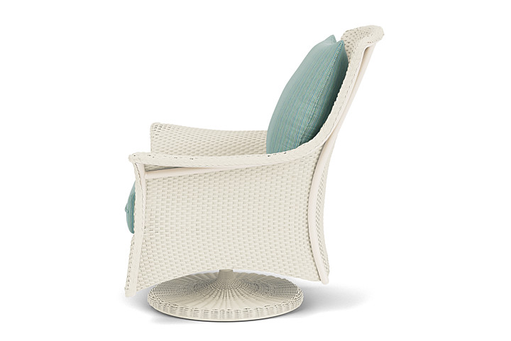 Lloyd Flanders™ Mandalay Swivel Rocker Lounge Chair - Ivory