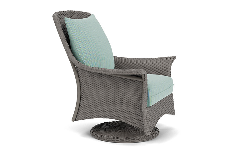 Lloyd Flanders™ Mandalay Swivel Rocker Lounge Chair - Pewter