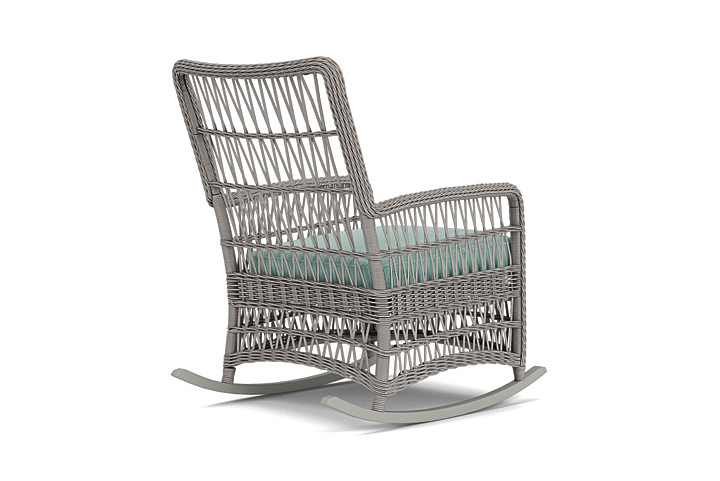 Lloyd Flanders™ Mackinac High Back Porch Rocker - Unearth Dew