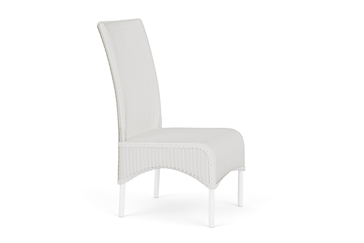 Lloyd Flanders™ Loom High Back Armless Dining Chair - Matte White