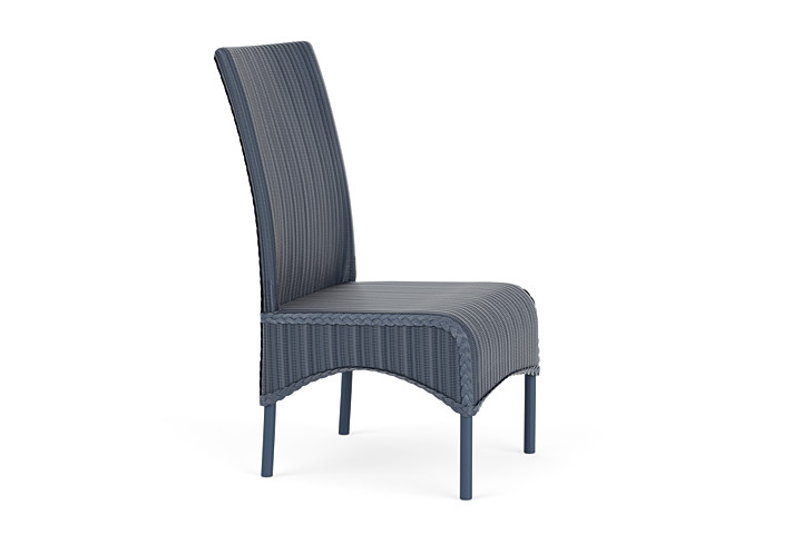 Lloyd Flanders™ Loom High Back Armless Dining Chair - Denim Blue