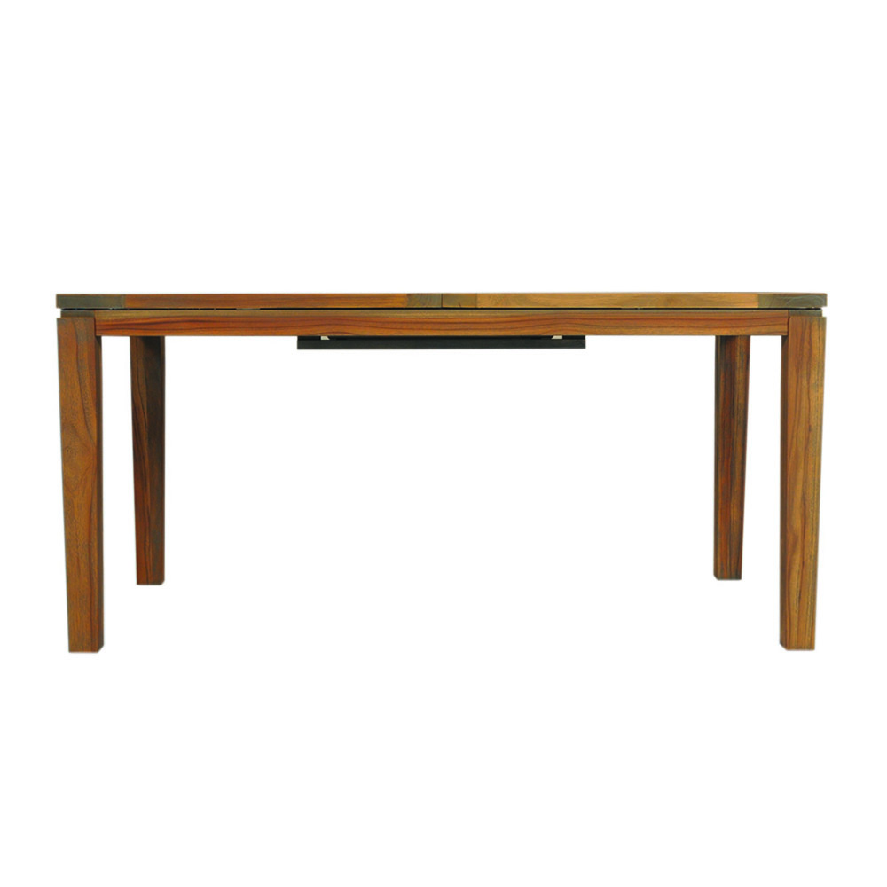 Lloyd Flanders - Teak 63-84" Butterfly Leaf Umbrella Dining Table