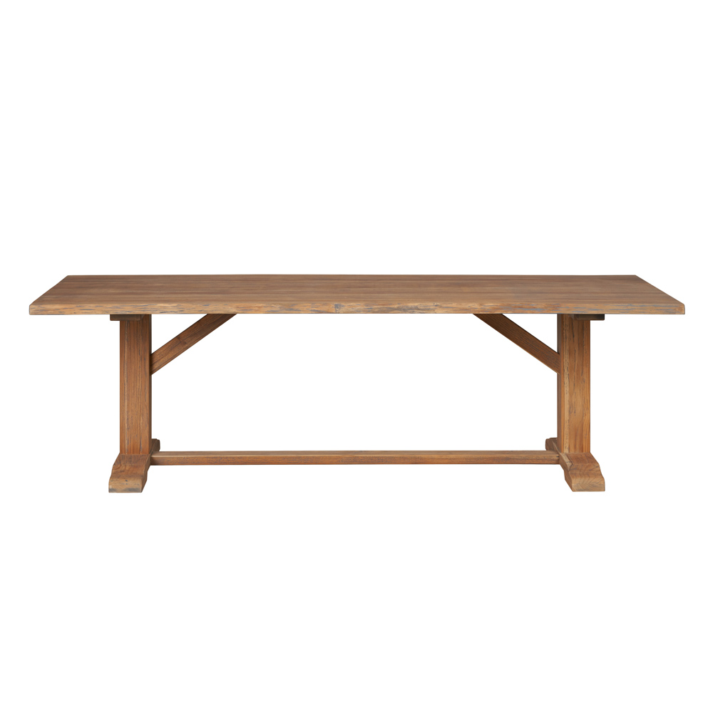 Lloyd Flanders - Teak 99" Rectangular Live Edge Dining Table