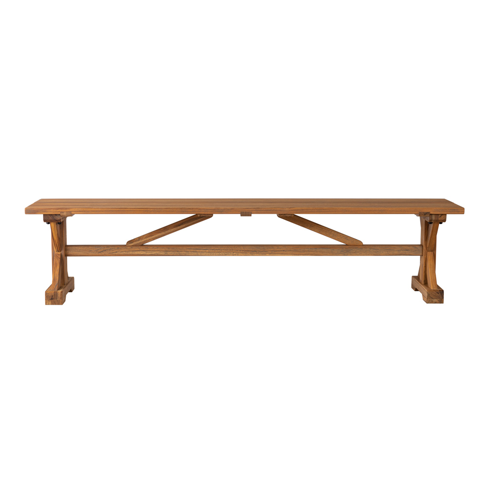 Lloyd Flanders - Teak 79" Dining Bench