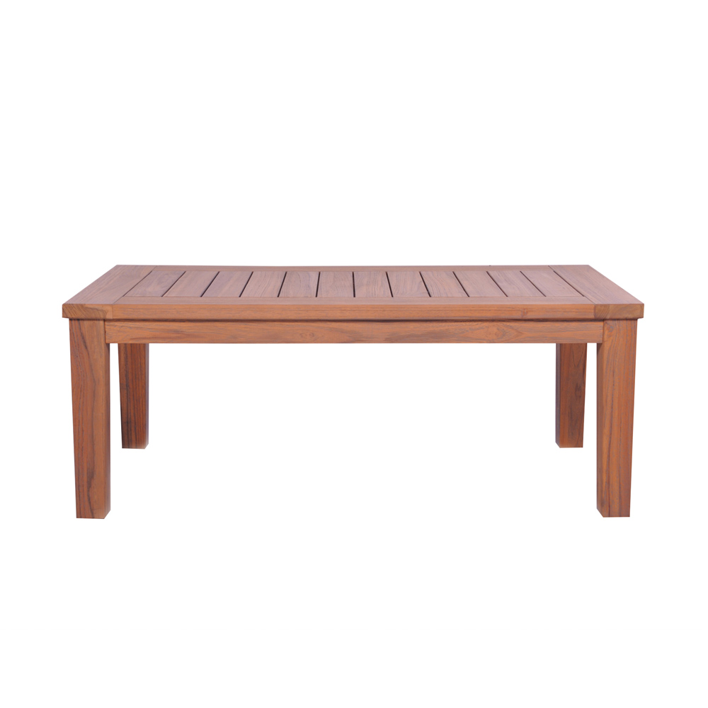 Lloyd Flanders - Teak 45" Rectangular Tapered Leg Cocktail Table