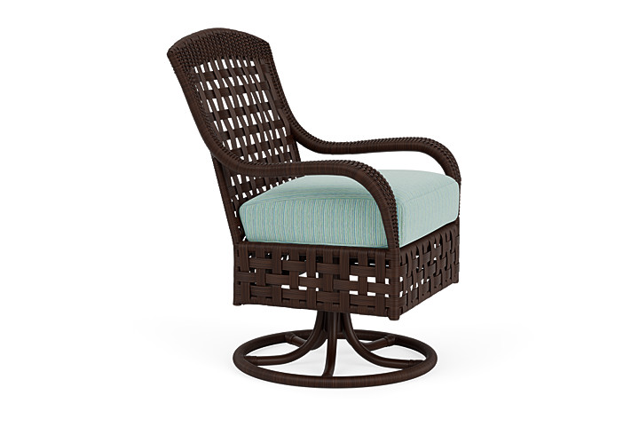 Lloyd Flanders™ Haven Swivel Rocker Dining Armchair - Unearth Dew