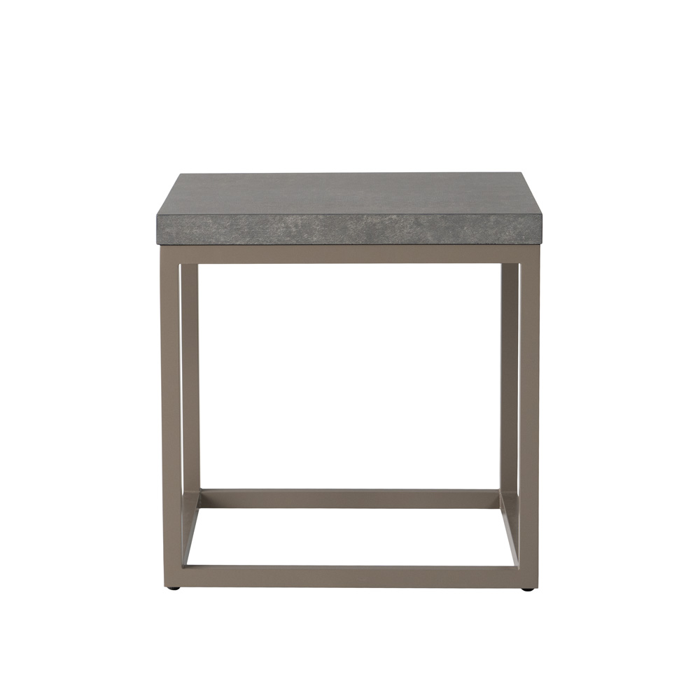 Lloyd Flanders - Accessories 20" Square End Table with Matte Taupe frame