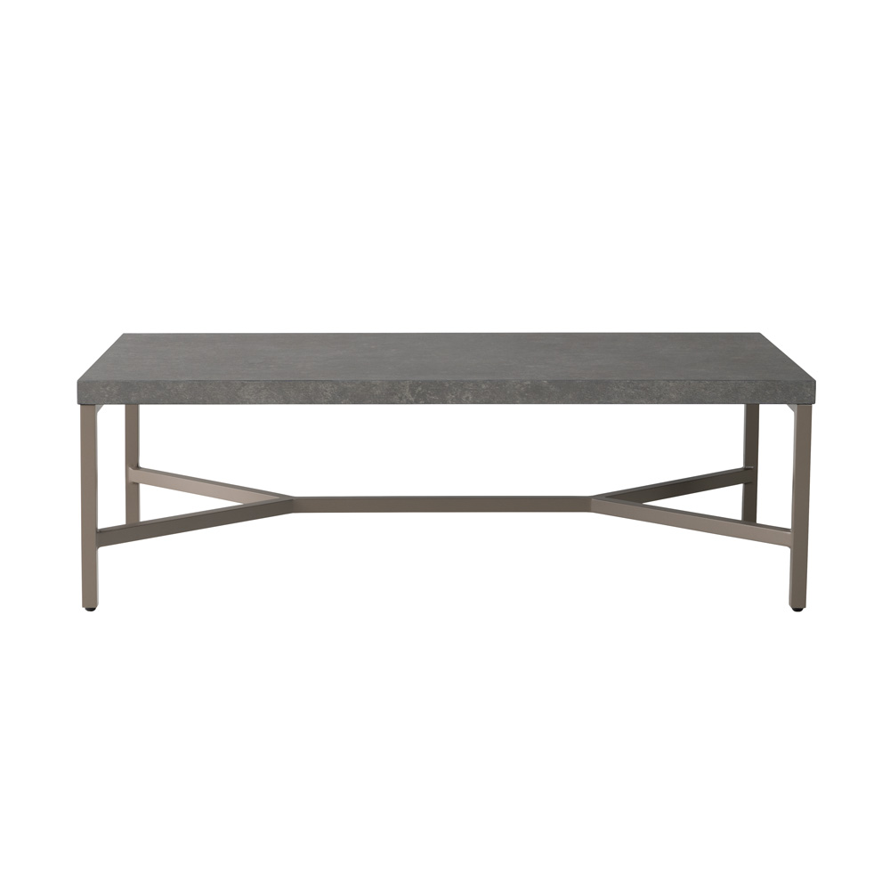 Lloyd Flanders - Accessories Rectangular Cocktail Table with Matte Taupe fram