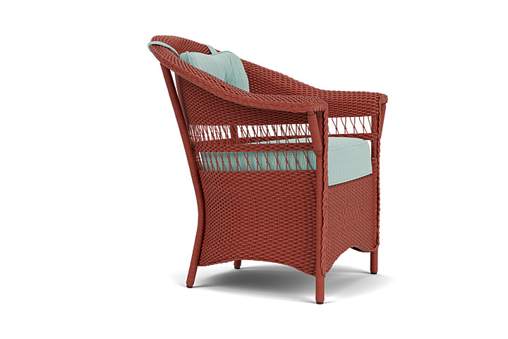 Lloyd Flanders™ Nantucket Dining Armchair - Terracotta