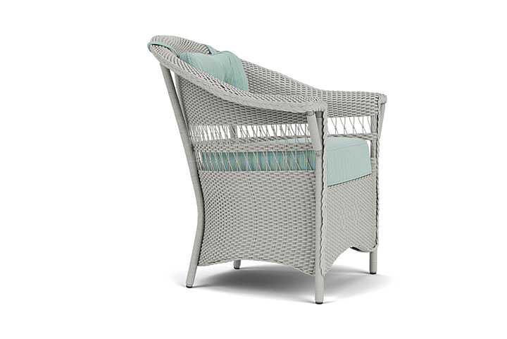 Lloyd Flanders™ Nantucket Dining Armchair - Platinum