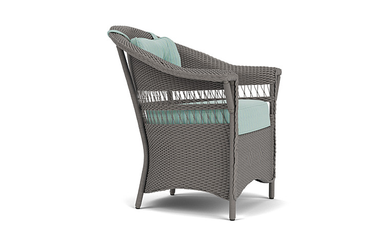 Lloyd Flanders™ Nantucket Dining Armchair - Pewter