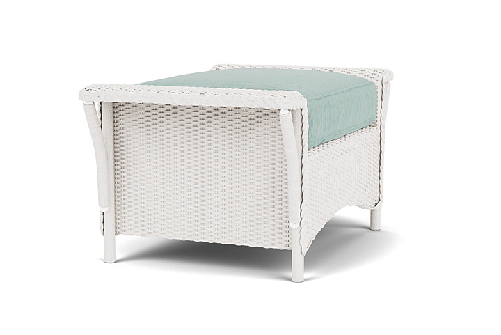 Lloyd Flanders™ Nantucket Ottoman  - White