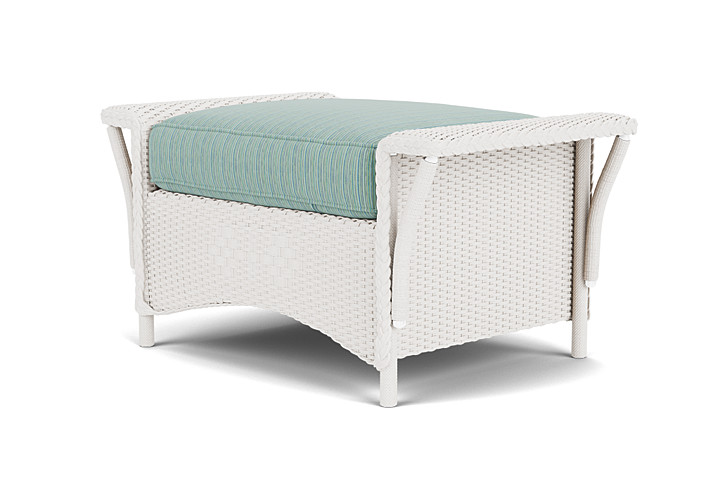 Lloyd Flanders™ Nantucket Ottoman  - White