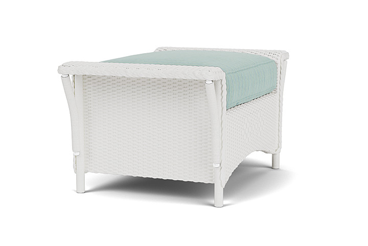 Lloyd Flanders™ Nantucket Ottoman  - Matte White