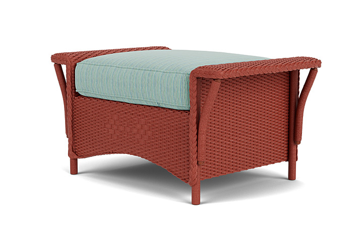 Lloyd Flanders™ Nantucket Ottoman  - Terracotta