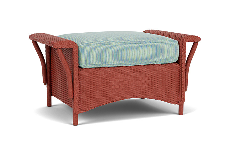 Lloyd Flanders™ Nantucket Ottoman  - Terracotta