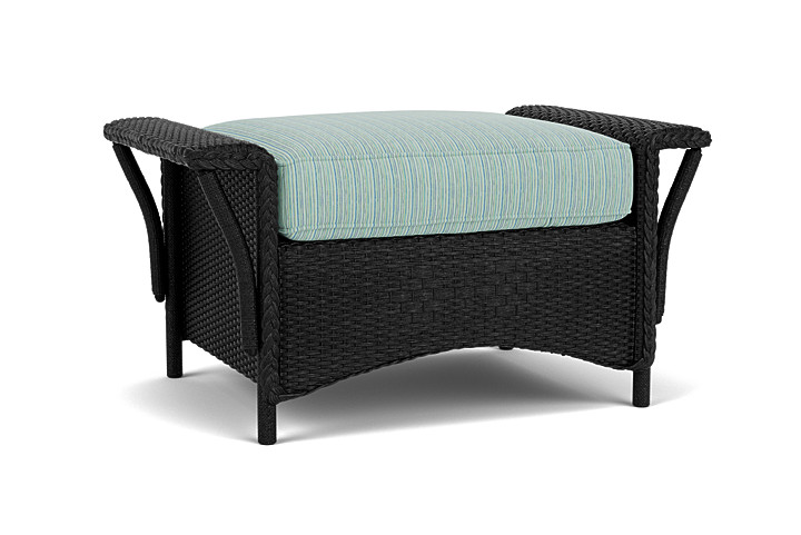 Lloyd Flanders™ Nantucket Ottoman  - Ebony