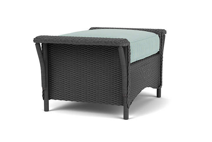 Lloyd Flanders™ Nantucket Ottoman  - Charcoal