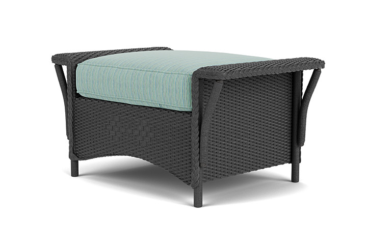 Lloyd Flanders™ Nantucket Ottoman  - Charcoal