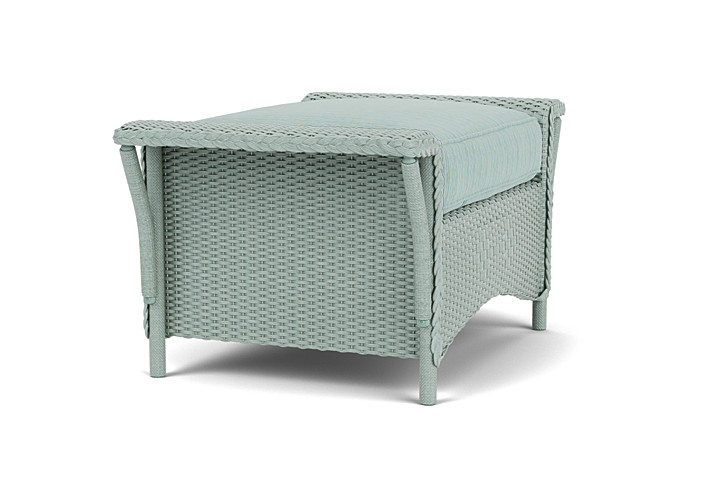 Lloyd Flanders™ Nantucket Ottoman  - Sea Glass