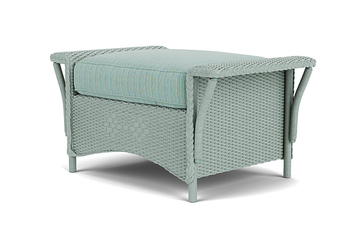 Lloyd Flanders™ Nantucket Ottoman  - Sea Glass