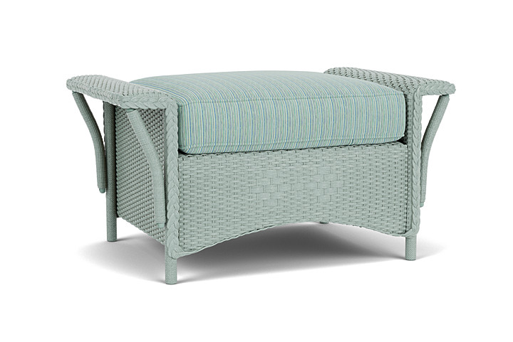 Lloyd Flanders™ Nantucket Ottoman  - Sea Glass