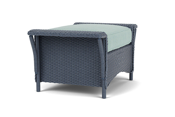 Lloyd Flanders™ Nantucket Ottoman  - Denim Blue