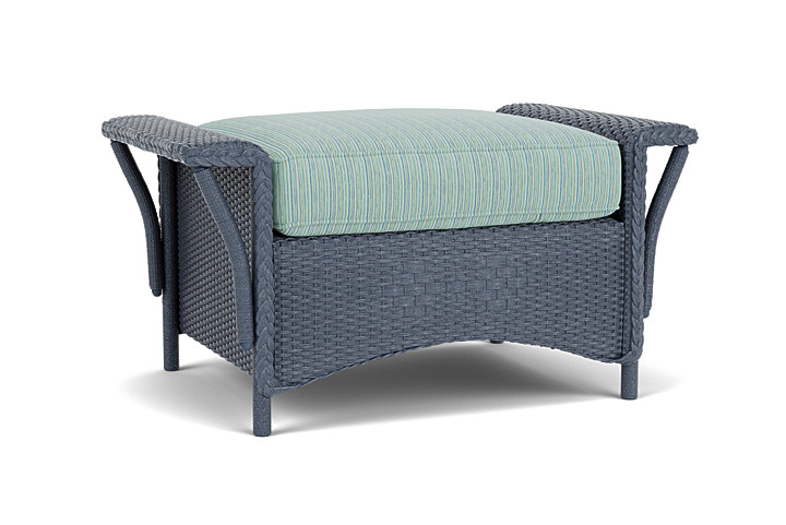 Lloyd Flanders™ Nantucket Ottoman  - Denim Blue