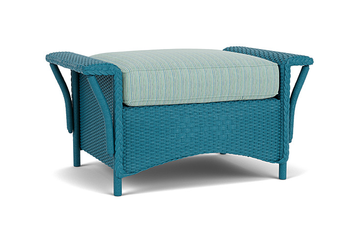 Lloyd Flanders™ Nantucket Ottoman  - Peacock