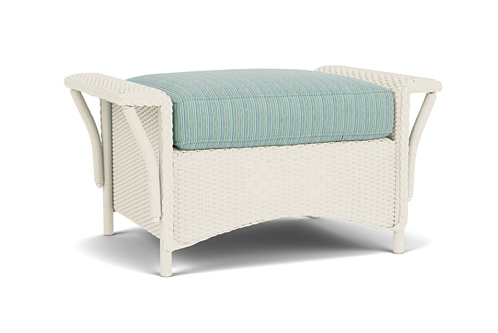 Lloyd Flanders™ Nantucket Ottoman  - Ivory