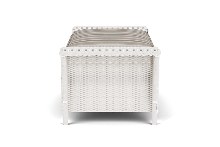 Lloyd Flanders™ Nantucket Large Ottoman - White