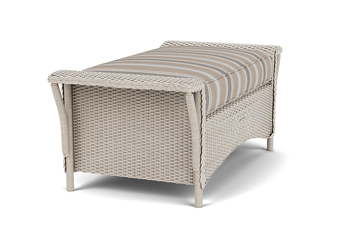 Lloyd Flanders™ Nantucket Large Ottoman - Linen