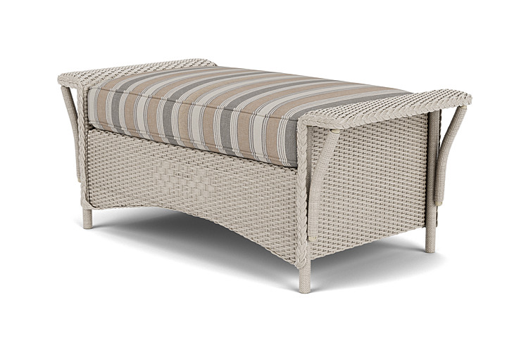 Lloyd Flanders™ Nantucket Large Ottoman - Linen