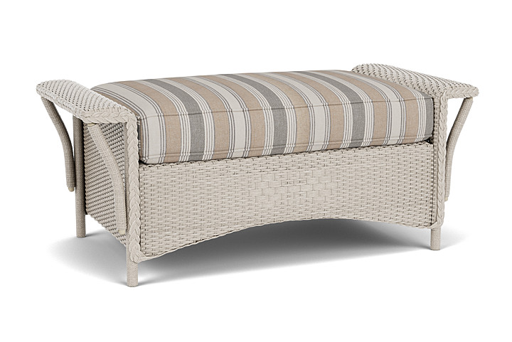 Lloyd Flanders™ Nantucket Large Ottoman - Linen