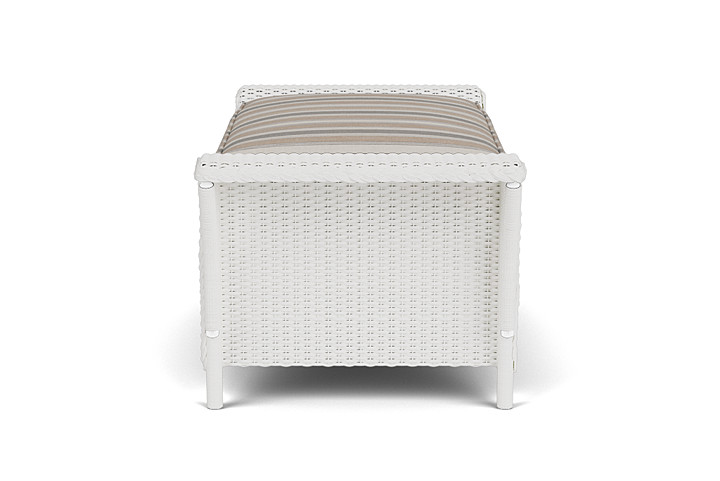 Lloyd Flanders™ Nantucket Large Ottoman - Matte White