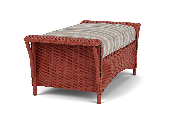 Lloyd Flanders™ Nantucket Large Ottoman - Terracotta